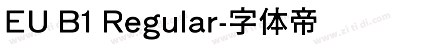 EU B1 Regular字体转换